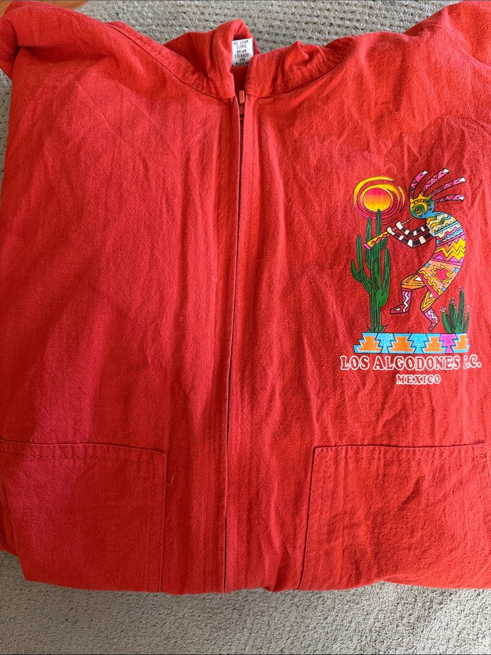 Mexico Red Zip-Front Jacket